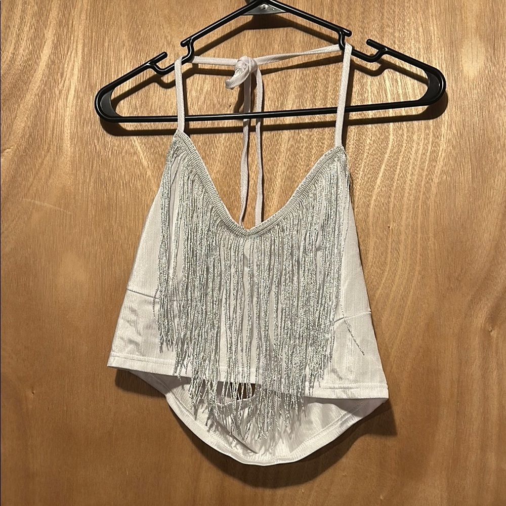 Fringe Halter Top and short set